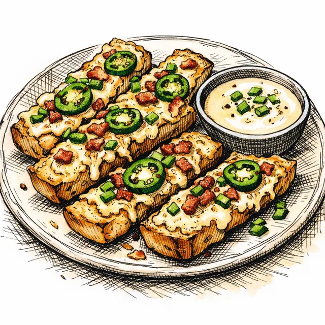 "Cheat Code" Jalapeño Popper French Bread Fingers