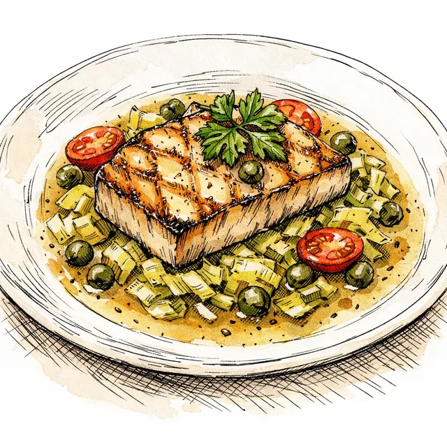 The Porta Nuova Promenade: Gently Pan-Roasted Swordfish