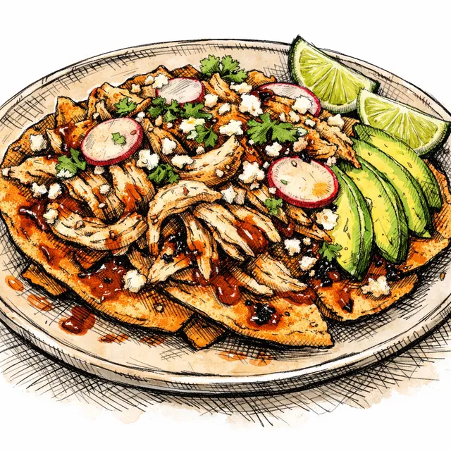 Crispy Pita “Tlayuditas” with Rotisserie Chicken & Toasted Guajillo Oil