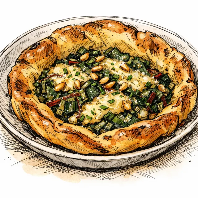 Brown Butter, Swiss Chard & Gruyère Savory Pascade