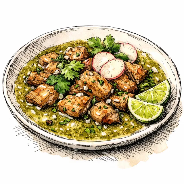 20-Minute Skillet Pork Shoulder Bistecitos en Salsa Verde Martajada
