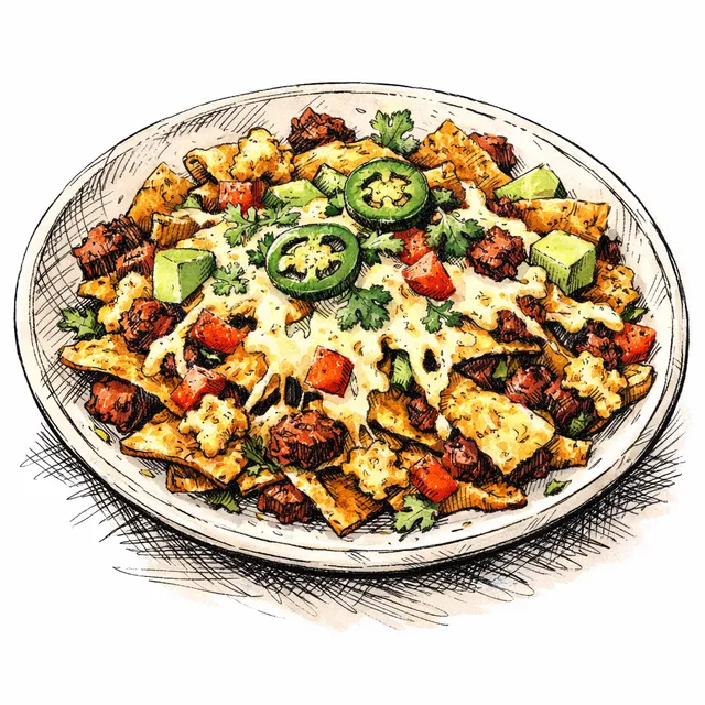 Crispy Chorizo Skillet Migas with Melted Pepper Jack