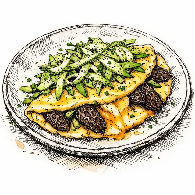California Sun, Parisian Soul: The Lazy Sunday Morel Omelette
