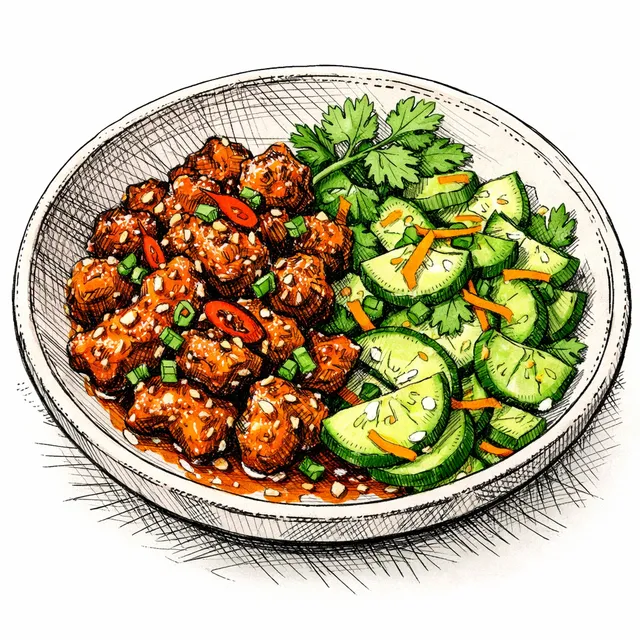 The Seville-to-Sichuan Orange-Chili Crisp Pork & Cucumber Salad