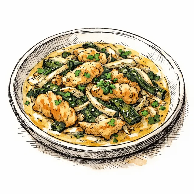 30-Minute Pollo con Rajas (The Weeknight Poblano Braise)