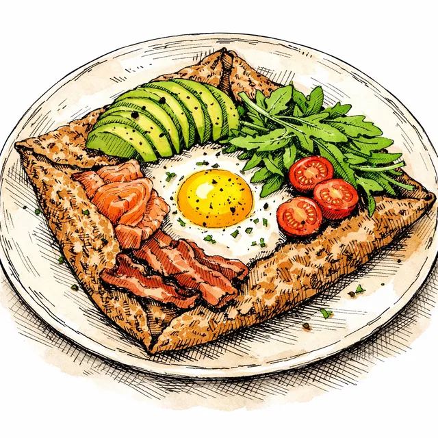 The "California Complète" Buckwheat Galette