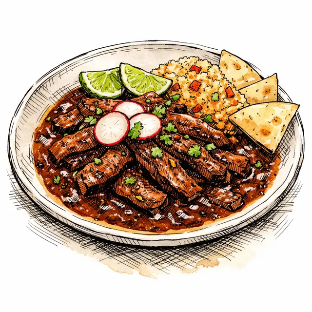 30-Minute Fast-Braised Skirt Steak en Salsa Pasilla Ahumada