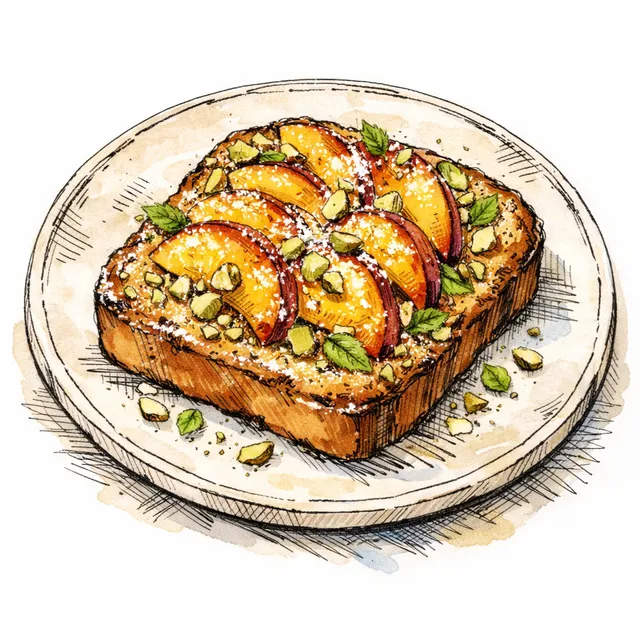 Golden Plum & Pistachio Frangipane Bostock