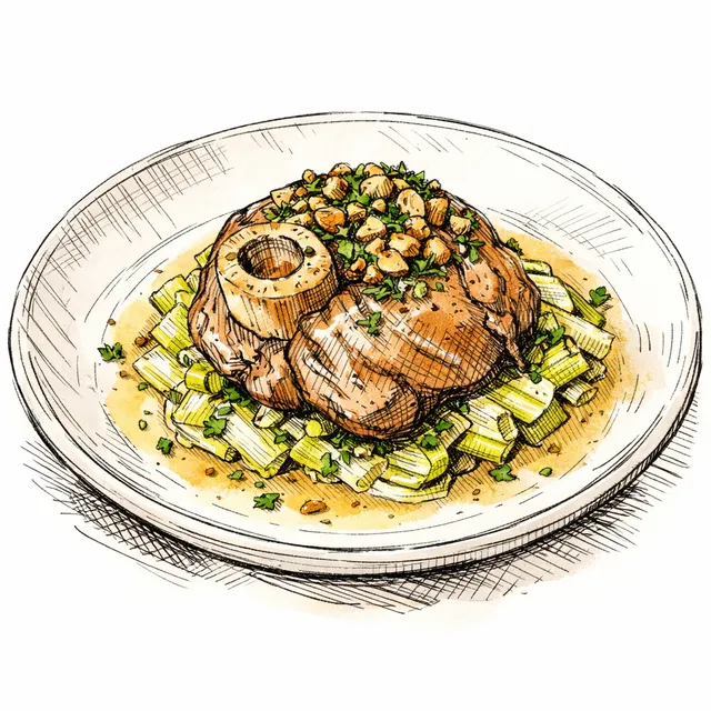 The Porta Nuova Loggia: Modern Pressure-Braised Veal Shank in Bianco