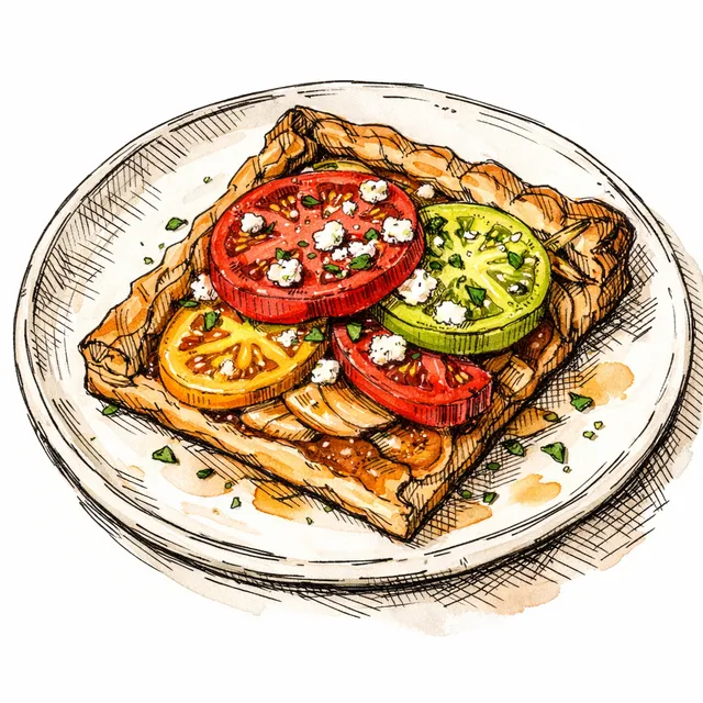 Southern Heirloom Tomato & Caramelized Vidalia Tart