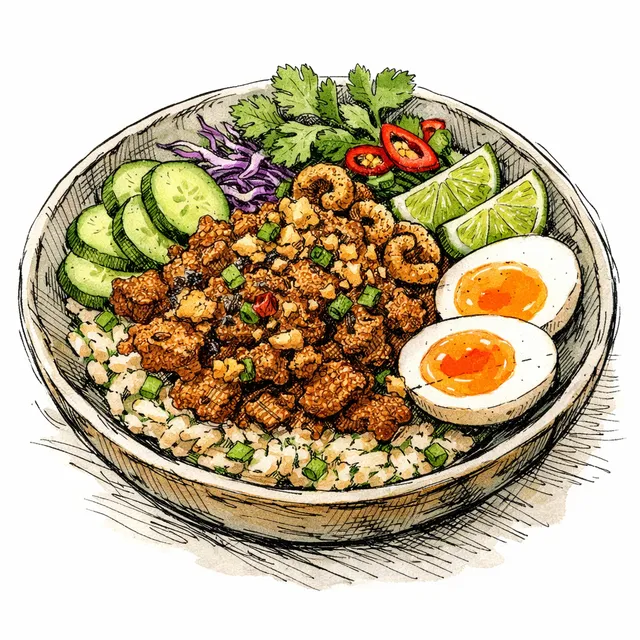 The Chiang Rai Street-Corner Toasted Spice & Pork Crunch Bowl