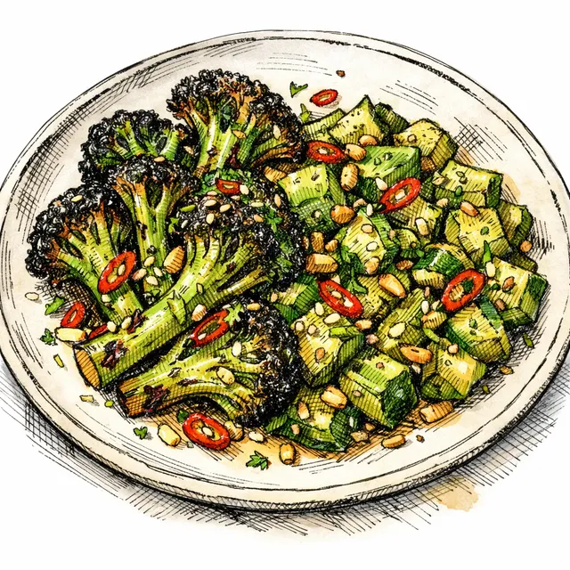 The Scorched Broccoli & Smashed Cucumber Collision