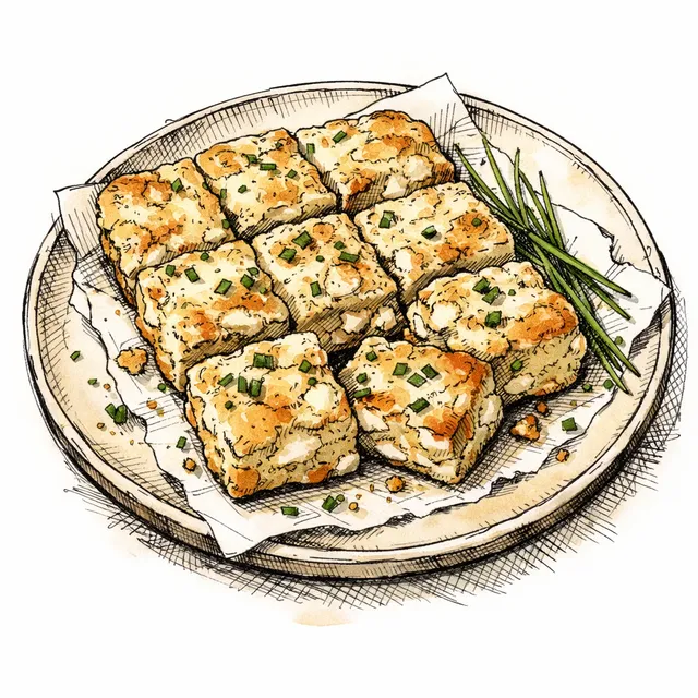 Goat Cheese & Chive Buttermilk Biscuit Slab: No Stamping Required