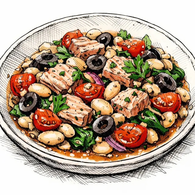 10-Minute Tuscan Tuna & White Bean Skillet