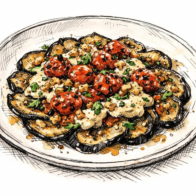 Fire-Scorched Eggplant Carpaccio: A Smoky Tel Aviv Memory