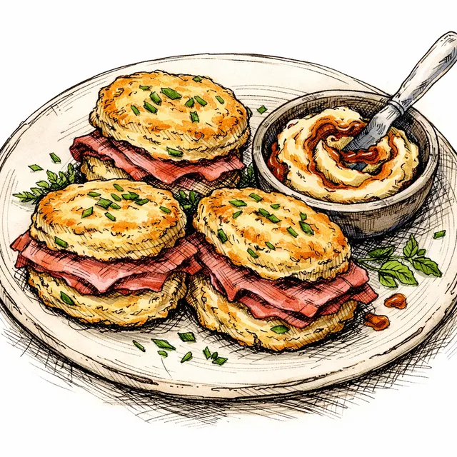 A Love Letter to Saturday Mornings: Laminated Country Ham Biscuits