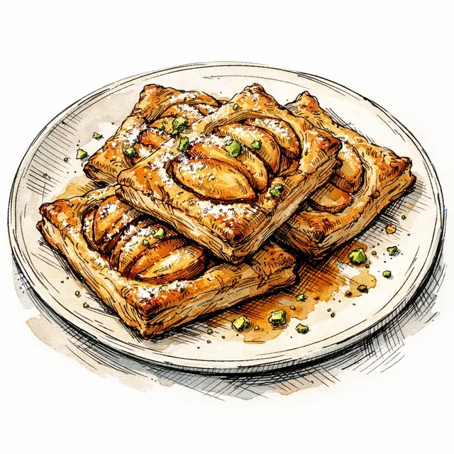 Braeburn Apple & Salted Brown Butter Rough-Puff Feuilletés