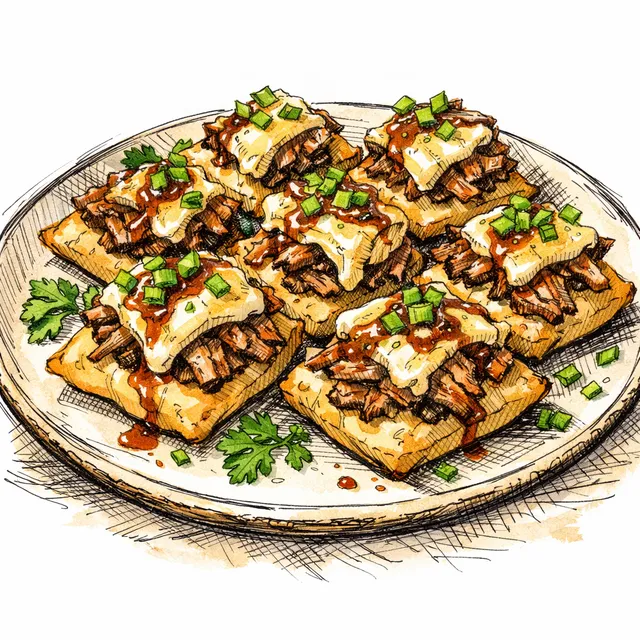 Sheet-Pan "Cheat Code" Pulled Pork & Brie Bites