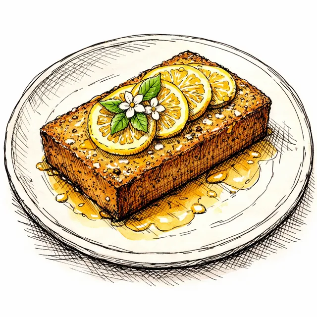 Warm Earl Grey & Brown Butter Financier Slab