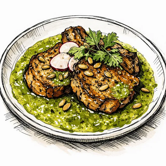 Skillet Chuletas in 10-Minute Pipián Verde (Brooklyn Shortcut)