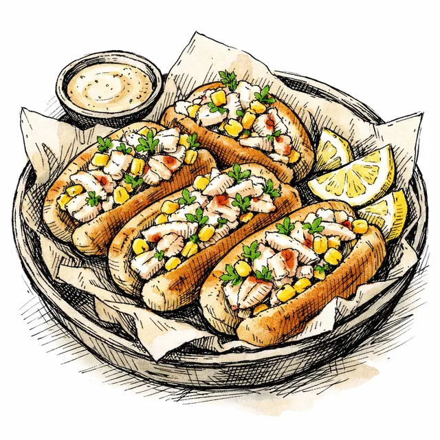Lowcountry Blue Crab & Sweet Corn Picnic Rolls