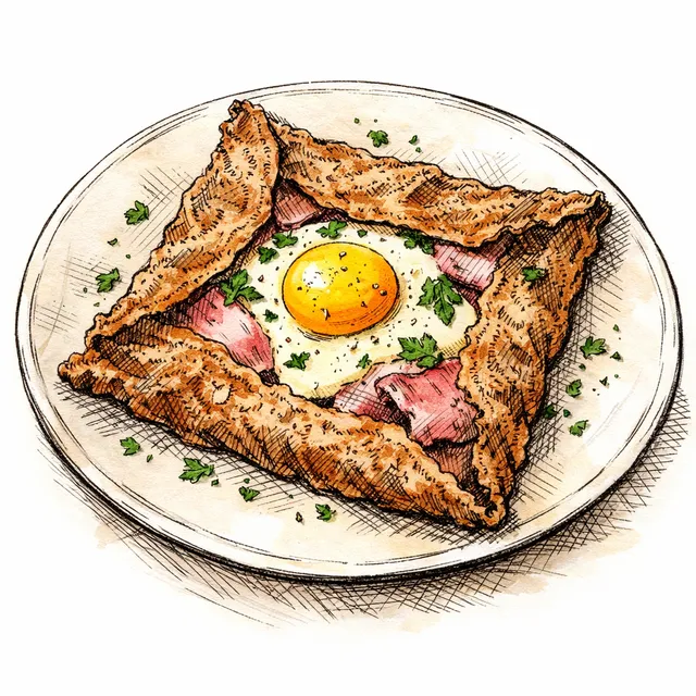 Crispy-Edged Buckwheat Galette Complète