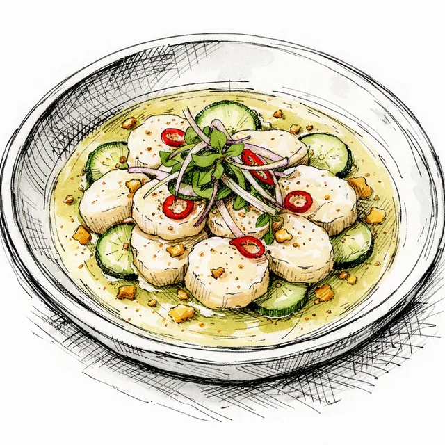 White Miso & Yuzu Scallop Aguachile