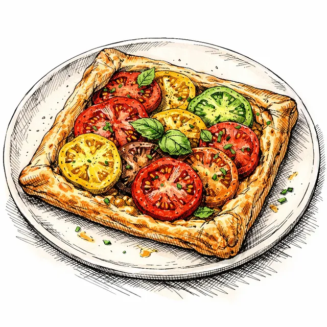 Heirloom Tomato & Sharp Dijon Tart