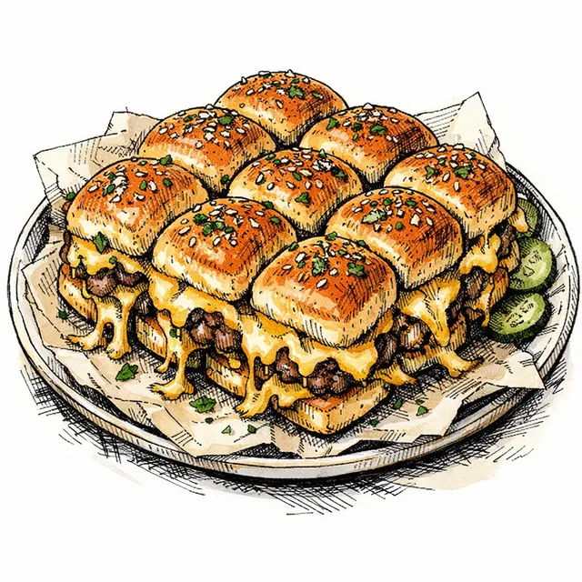 "Cheat Code" Cheeseburger Pull-Apart Sliders