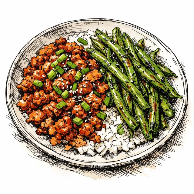 20-Minute Firecracker Turkey & Blistered Bean Skillet
