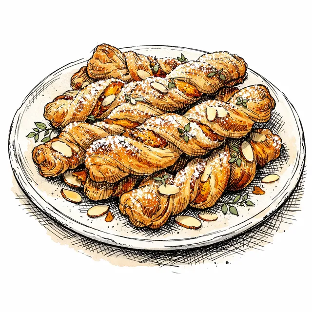 Brown Butter Apricot & Almond Rough-Puff Morning Twists