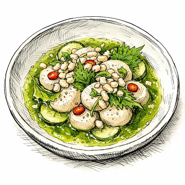 Where the Pacific Coasts Collide: Yuzu Kosho Scallop Aguachile