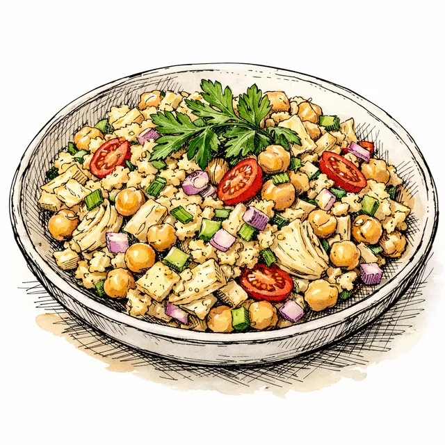 The 10-Minute Smashed Chickpea & Artichoke Deli Salad