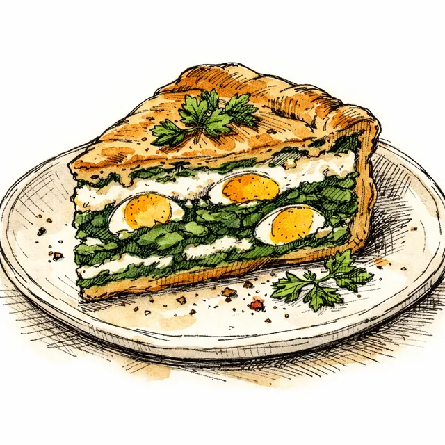 The Torta Pasqualina Pavilion: Layered Spinach and Ricotta Breakfast Bake