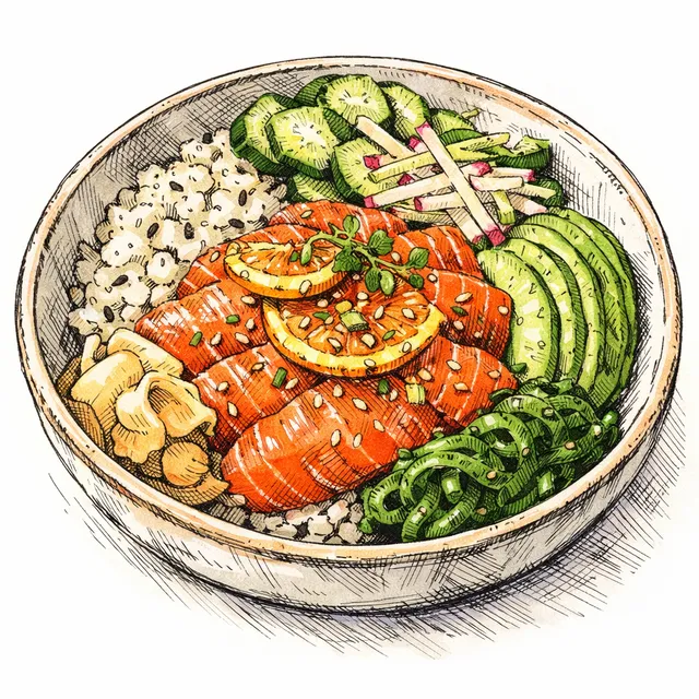 Seville Orange & Shiro Shoyu-Cured Wild Sockeye Salmon Bowl