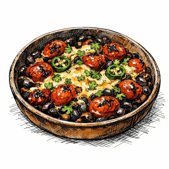 12-Minute Broiled Black Bean & Blistered Tomato Cazuela (The WFH Lunch Scoop)