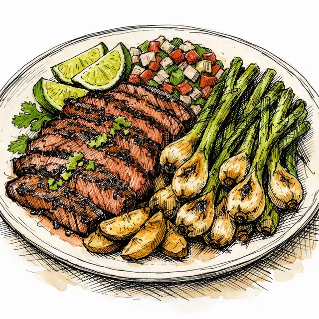 15-Minute Arrachera a la Plancha with Blistered Cebollitas (The Weeknight Steakhouse)