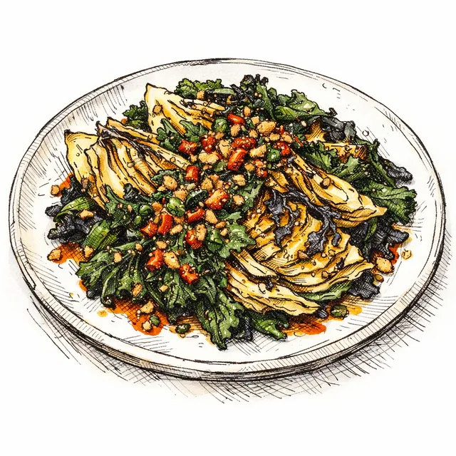 The Charred Cabbage and Kale Riot: An Umami Awakening