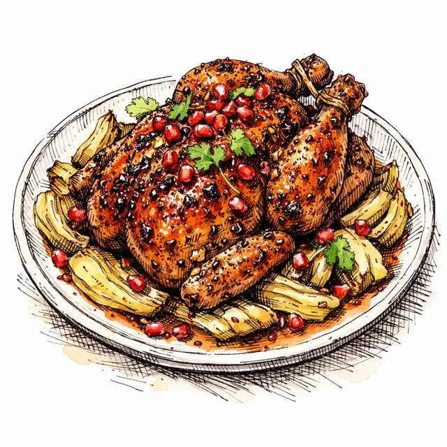 The Dinner Party Showstopper: Baharat-Spiced Roasted Chicken
