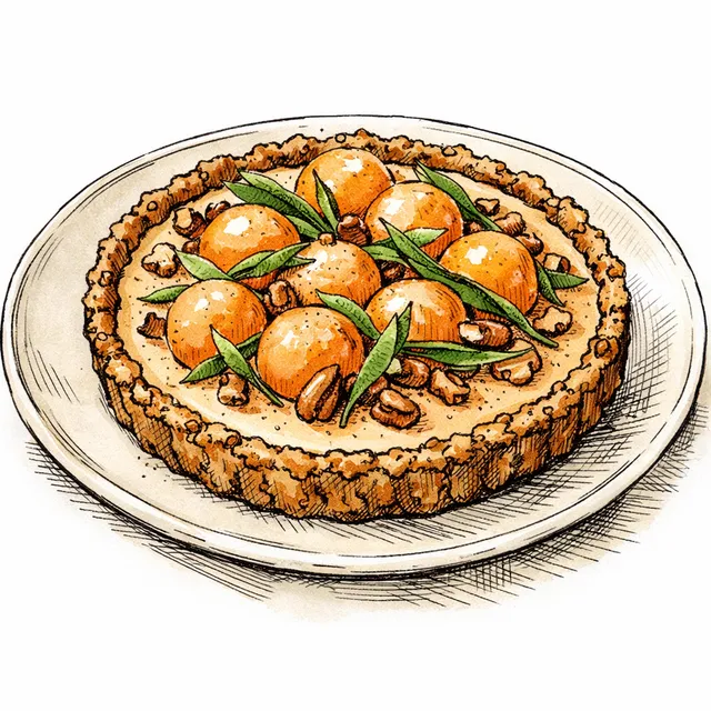 Cold-Set Cantaloupe & Tarragon Tart