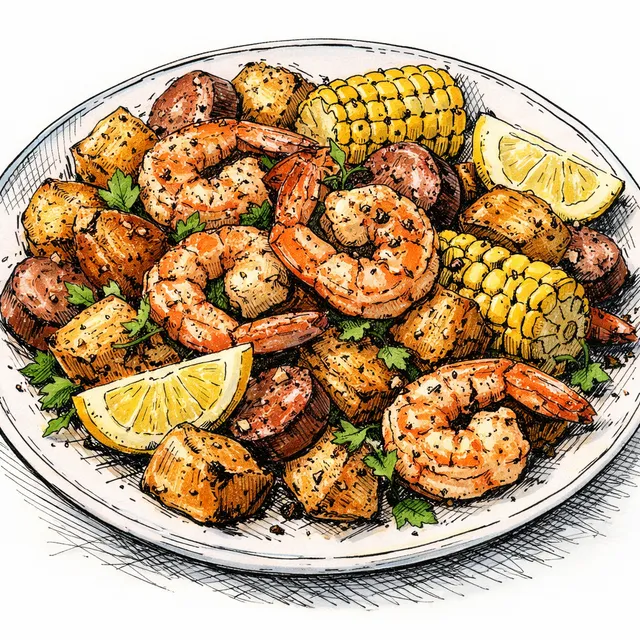Sheet-Pan "Cheat Code" Cajun Shrimp Boil with Crispy Potatoes