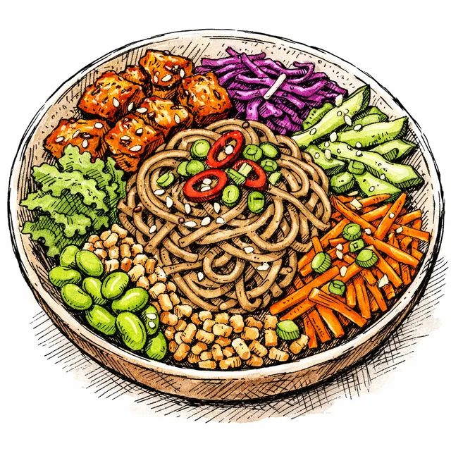 The Seoul-to-Brooklyn Gochujang-Tahini Soba Crunch Bowl