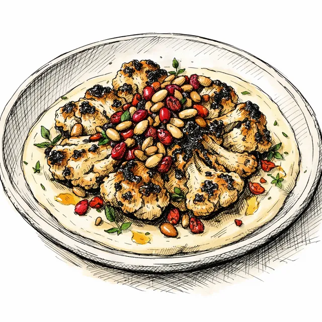 Fire-Charred Smashed Cauliflower with Velvet Lemon Tahini