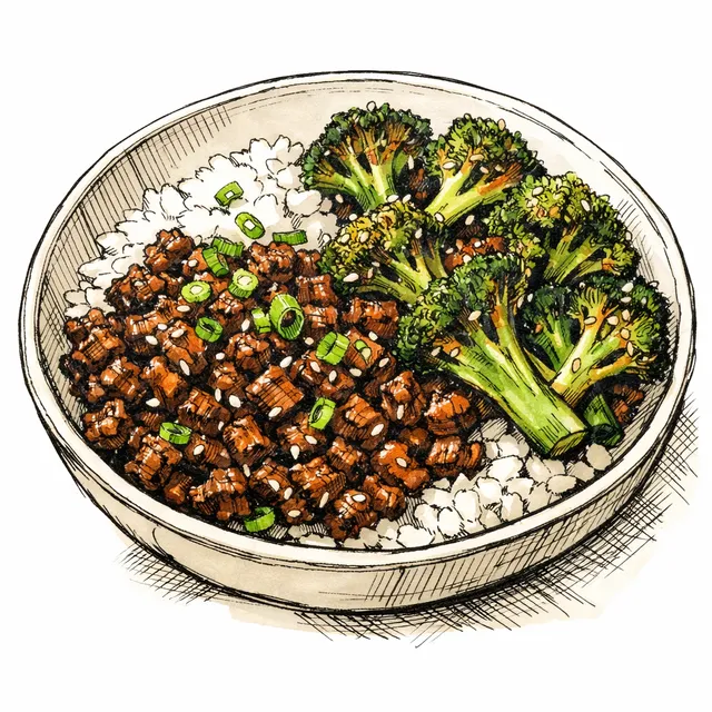 Sheet-Pan "Sticky-Crispy" Caramelized Ground Beef & Broccoli