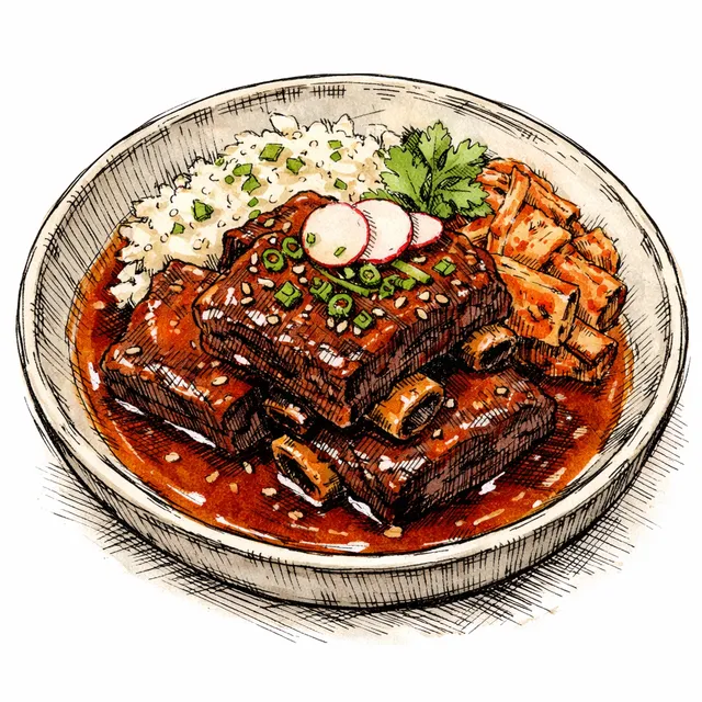Gochujang & Ancho Pressure-Braised Short Ribs