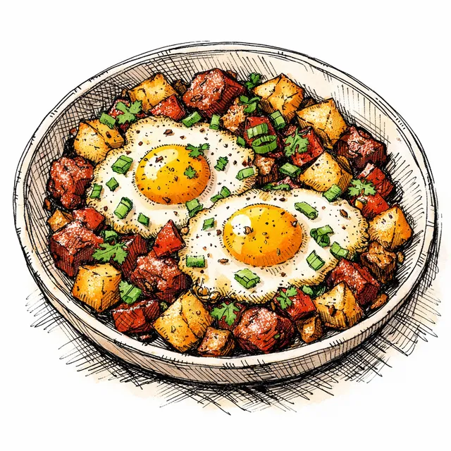 30-Minute Chorizo & Potato Breakfast Braise (The Lazy Saturday Skillet)