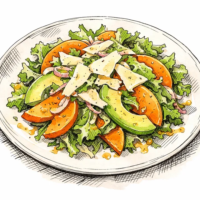 Golden State Bistro: Crisp Fuyu Persimmon & Comté Salade