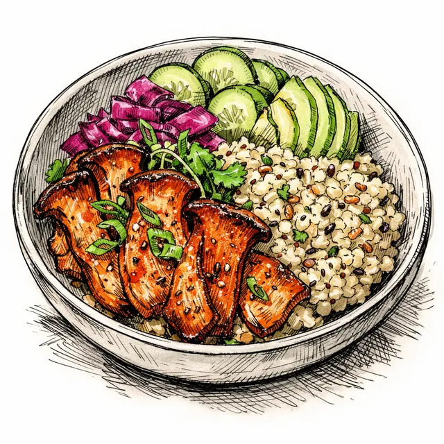 Achiote & Shio Koji King Oyster Mushroom Bowl