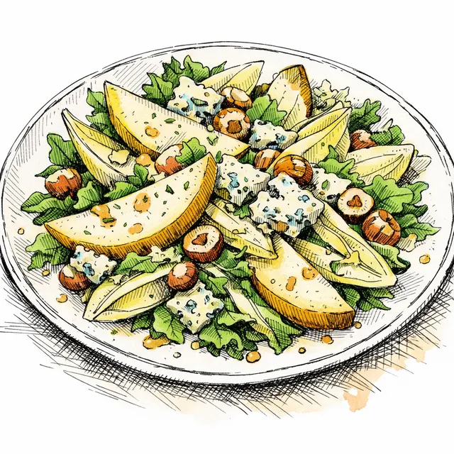 Crisp Pear, Endive & Roquefort Bistro Salade