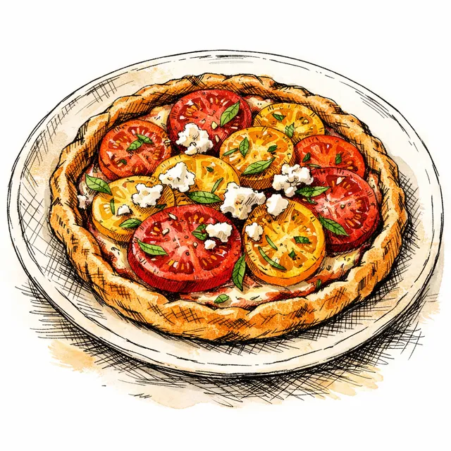 Tarte à la Tomate Californienne